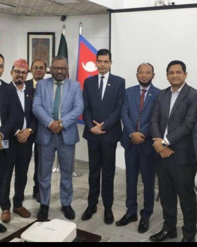 Interaction  of Toab Directors and  Nepal Embassy Dhaka Tourism Ties.with H.E Ambassador of Nepal in Dhaka Bangladesh.
