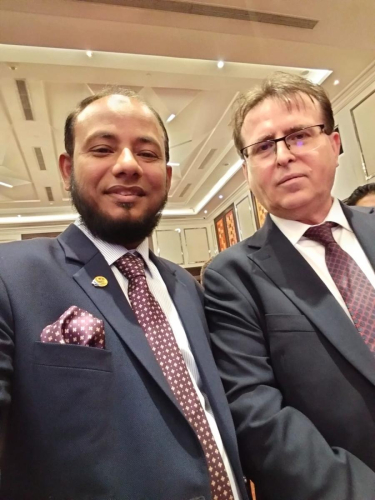 His Excellency Ambassador of Turkey in Dhaka Bangladesh Mr. Ramis Şen and me.