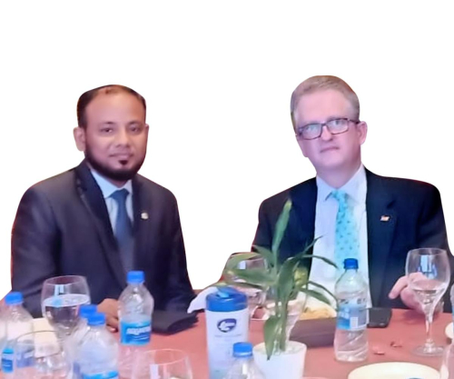 With His Excellency Ambassador of Embassy of Spain in Bangladesh.