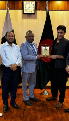 Call on meeting and crest handover to His Excellency Syed Ahmed Maroof. High Commissioner  High Commission of Pakistan in Dhaka Bangladesh.